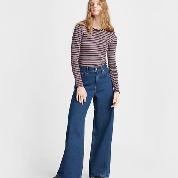 Levi's® Premium Loose Ultra Wide Leg Women's Jeans 4 - Picture 2 of 3